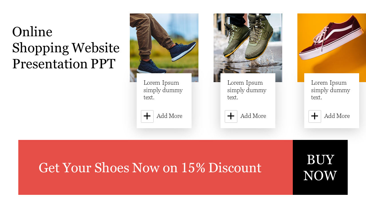 Online Shopping Website Presentation PPT
